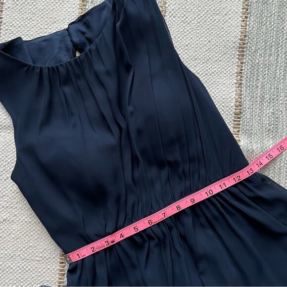 Jenny Yoo Collection Navy Blue Sleeveless Cut-Out Back Maxi Gown Women’s Size 2 - Picture 8 of 10